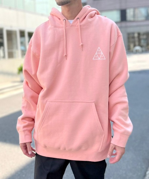HUF（ハフ）の「【HUF】ハフ ESSENTIALS TT HOODIE フーディー パーカー PF00491（パーカー・メンズ・ブラック/グレー/ピンク/ダークグリーン・S/M/L/XL）」の21枚目の写真