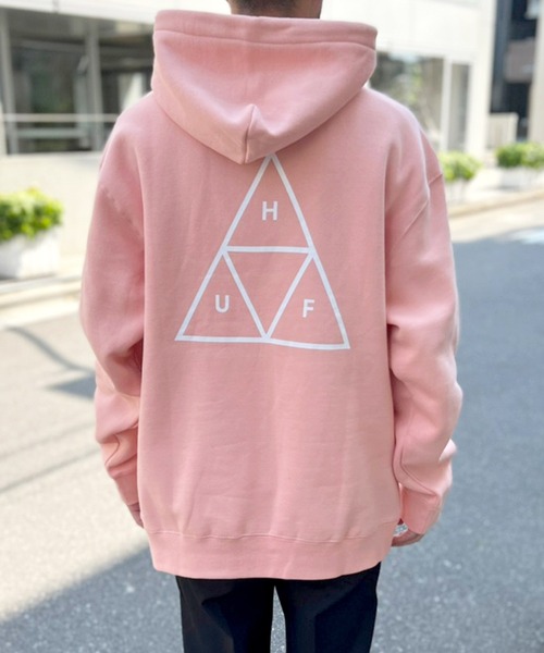 HUF（ハフ）の「【HUF】ハフ ESSENTIALS TT HOODIE フーディー パーカー PF00491（パーカー・メンズ・ブラック/グレー/ピンク/ダークグリーン・S/M/L/XL）」の15枚目の写真