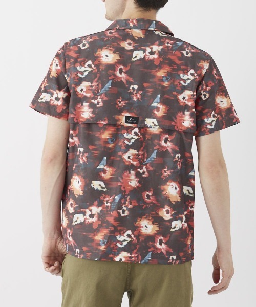 RUSTY(ラスティ)の「RUSTY/ラスティ シャツ メンズ ストレッチ 総柄 ベンチレーション ポケット付き 前開き リゾート 半袖 シャツ(シャツ/ブラウス・メンズ・ブラック/レッド・M/L/XL)」の9枚目の写真