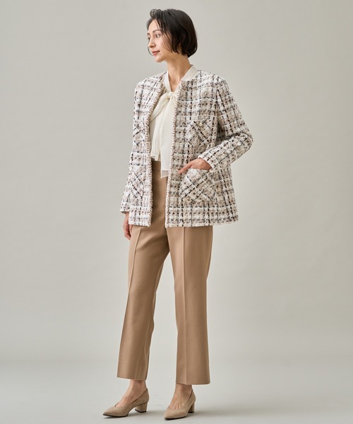 ANAYI（アナイ）の「ウールツイルフレアクロップドパンツ（その他パンツ・レディース・キャメル/ピンク/ブラック/グリーン・36/38/34）」の9枚目の写真