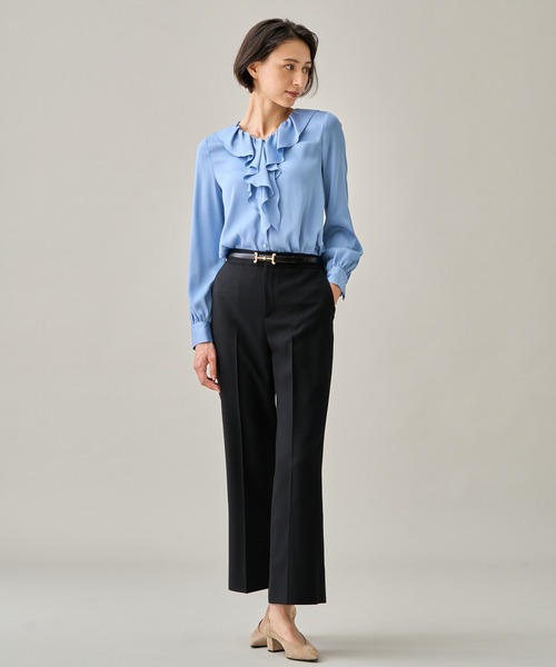 ANAYI（アナイ）の「ウールツイルフレアクロップドパンツ（その他パンツ・レディース・キャメル/ピンク/ブラック/グリーン・36/38/34）」の15枚目の写真