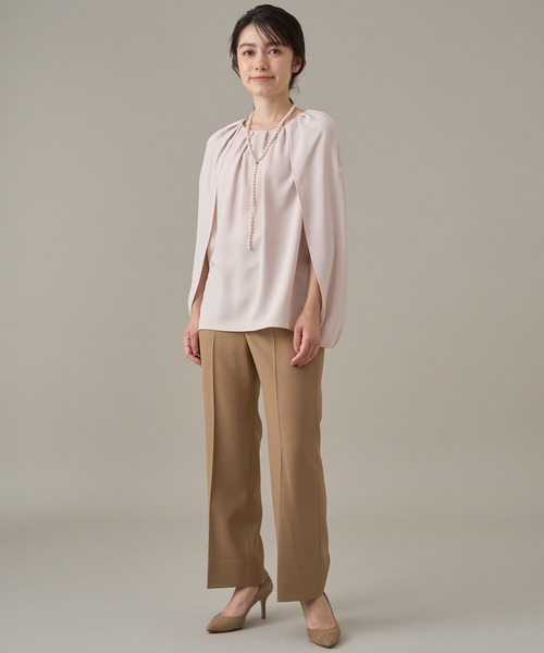 ANAYI（アナイ）の「ウールツイルフレアクロップドパンツ（その他パンツ・レディース・キャメル/ピンク/ブラック/グリーン・36/38/34）」の19枚目の写真