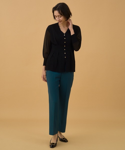 ANAYI（アナイ）の「ウールツイルフレアクロップドパンツ（その他パンツ・レディース・キャメル/ピンク/ブラック/グリーン・36/38/34）」の13枚目の写真