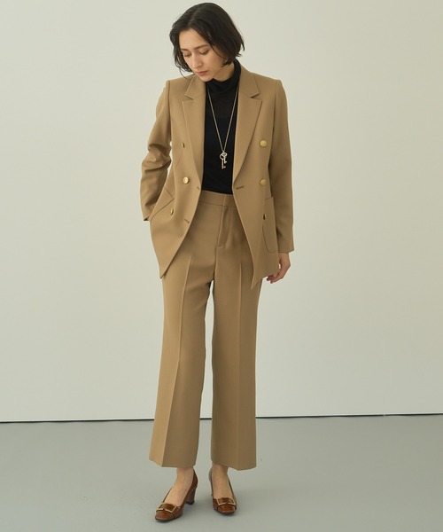 ANAYI（アナイ）の「ウールツイルフレアクロップドパンツ（その他パンツ・レディース・キャメル/ピンク/ブラック/グリーン・36/38/34）」の7枚目の写真