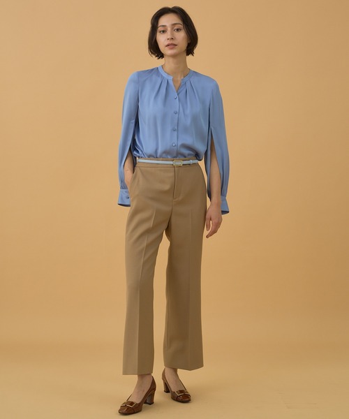 ANAYI（アナイ）の「ウールツイルフレアクロップドパンツ（その他パンツ・レディース・キャメル/ピンク/ブラック/グリーン・36/38/34）」の10枚目の写真