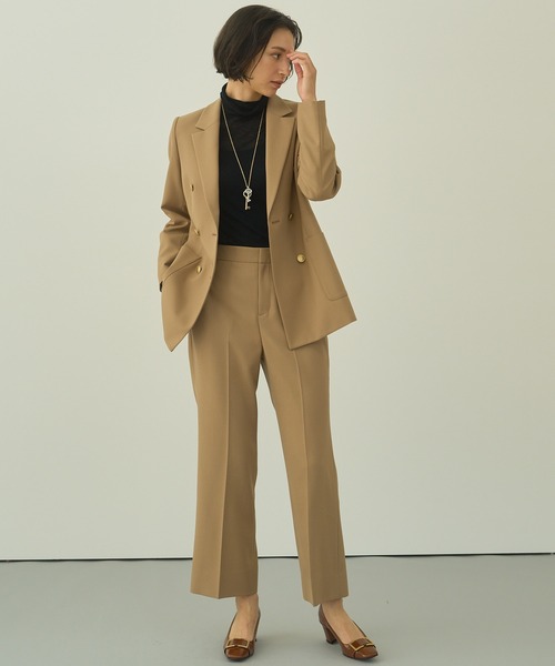 ANAYI（アナイ）の「ウールツイルフレアクロップドパンツ（その他パンツ・レディース・キャメル/ピンク/ブラック/グリーン・36/38/34）」の22枚目の写真