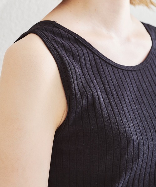 acro（アクロ）の「ワイドリブクルーネックタンクトップ/AC1449（タンクトップ・レディース・ホワイト/ブラック/グレー/ブルー/ブラウン・FREE）」の21枚目の写真