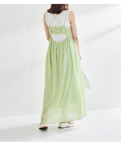 acro（アクロ）の「ワイドリブクルーネックタンクトップ/AC1449（タンクトップ・レディース・ホワイト/ブラック/グレー/ブルー/ブラウン・FREE）」の7枚目の写真