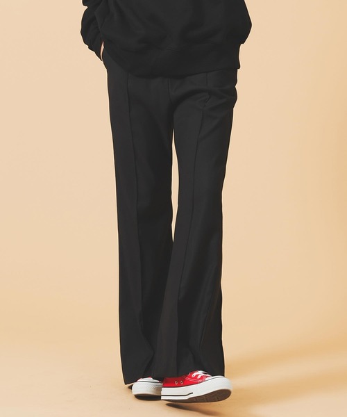 MILKFED.（ミルクフェド）の「INVERTED BOX PLEAT PANTS（その他パンツ・レディース・ブラック/オフホワイト・S/M）」の4枚目の写真