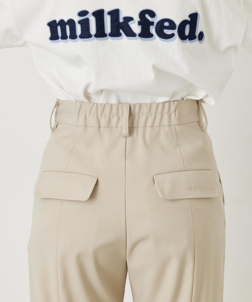MILKFED.（ミルクフェド）の「INVERTED BOX PLEAT PANTS（その他パンツ・レディース・ブラック/オフホワイト・S/M）」の13枚目の写真