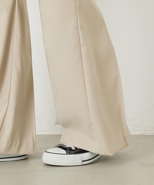 MILKFED.（ミルクフェド）の「INVERTED BOX PLEAT PANTS（その他パンツ・レディース・ブラック/オフホワイト・S/M）」の11枚目の写真