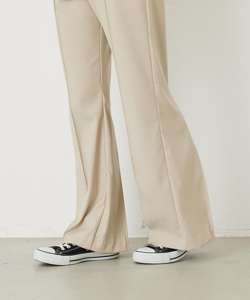 MILKFED.（ミルクフェド）の「INVERTED BOX PLEAT PANTS（その他パンツ・レディース・ブラック/オフホワイト・S/M）」の5枚目の写真