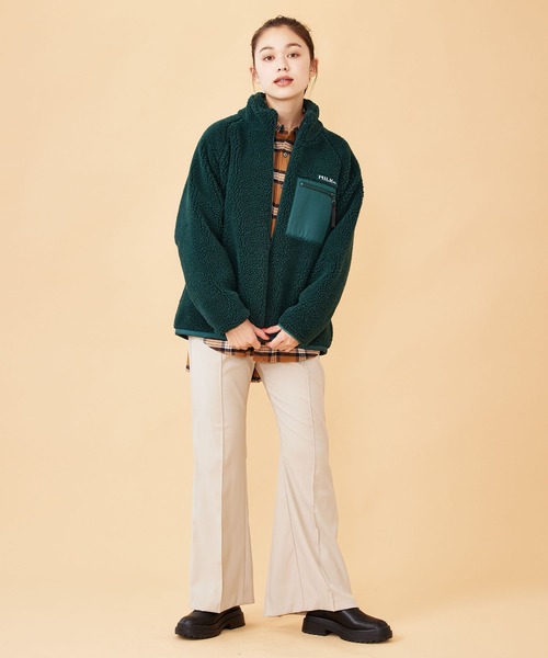 MILKFED.（ミルクフェド）の「INVERTED BOX PLEAT PANTS（その他パンツ・レディース・ブラック/オフホワイト・S/M）」の17枚目の写真