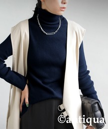 antiqua | 綿100％タートルリブニット(ニット/セーター)