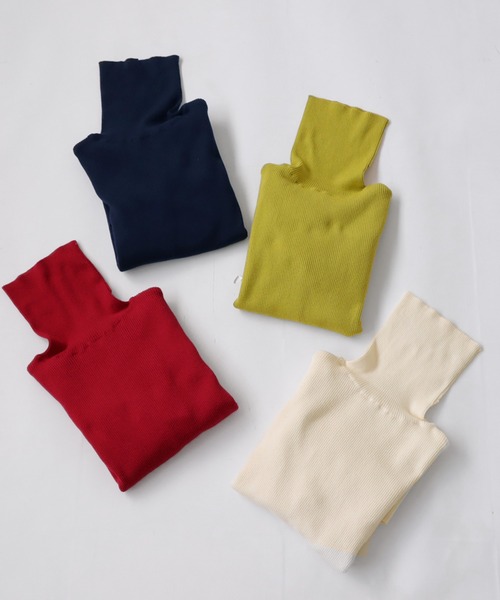 antiqua（アンティカ）の「綿100％タートルリブニット（ニット/セーター・レディース・ライトグリーン/グリーン/ブラック/レッド/ネイビー/アイボリー/ベージュ・FREE）」の22枚目の写真