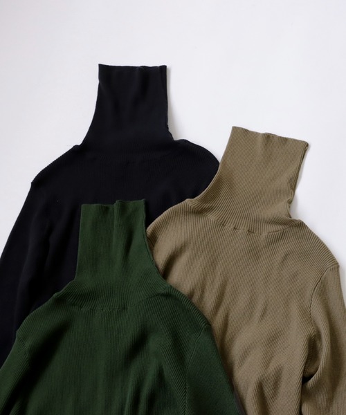 antiqua（アンティカ）の「綿100％タートルリブニット（ニット/セーター・レディース・ライトグリーン/グリーン/ブラック/レッド/ネイビー/アイボリー/ベージュ・FREE）」の20枚目の写真