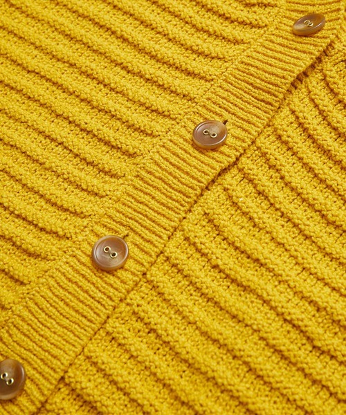 リリーヤーンショート丈ニットカーディガン