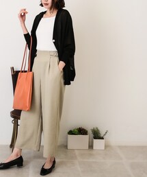 DRESKIP | 【洗える】麻調ビンテ－ジツイル ワイドパンツ(その他パンツ)