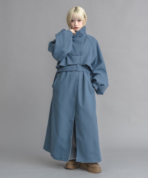 ユニセックス】スタンドカラーロングコート（その他アウター）｜17HR