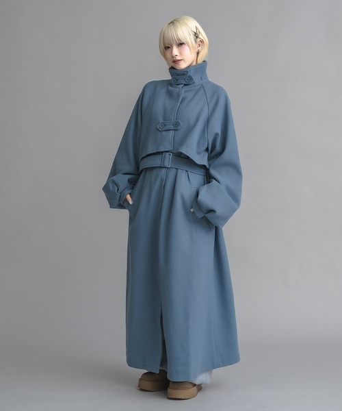 ユニセックス】スタンドカラーロングコート（その他アウター）｜17HR