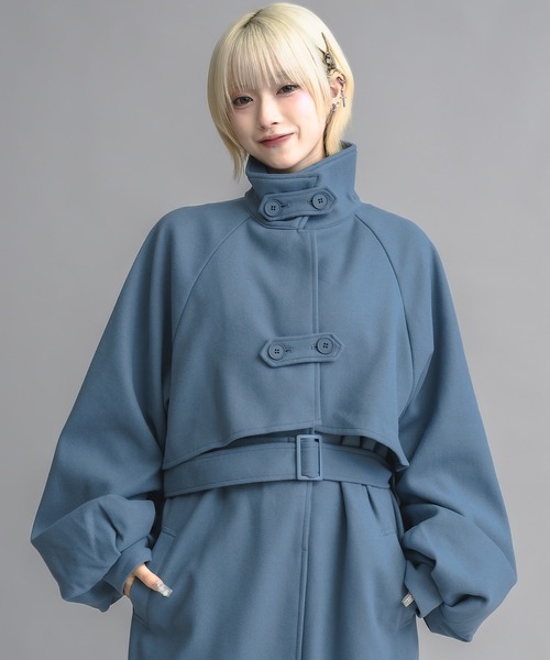 ユニセックス】スタンドカラーロングコート（その他アウター）｜17HR