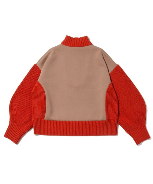 F/CE. （エフシーイー）の「F/CE. SWITCHING HARF ZIP TOP / エフシーイー スイッチング ハーフジップトップ（ニット/セーター・レディース・ベージュ/グレー/ブラック・FREE）」の9枚目の写真