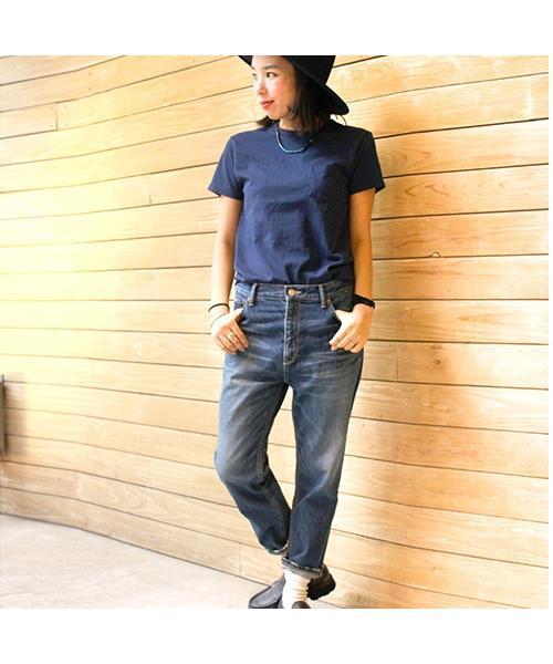 FREAK'S STORE(フリークスストア)の「Velva Sheen/ベルバシーン クルーポケットTシャツ(Tシャツ/カットソー・レディース・ホワイト/グレー/ブラック/ネイビー/レッド/ブルーグリーン・フリ-)」の7枚目の写真