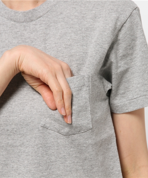 FREAK'S STORE(フリークスストア)の「Velva Sheen/ベルバシーン クルーポケットTシャツ(Tシャツ/カットソー・レディース・ホワイト/グレー/ブラック/ネイビー/レッド/ブルーグリーン・フリ-)」の12枚目の写真