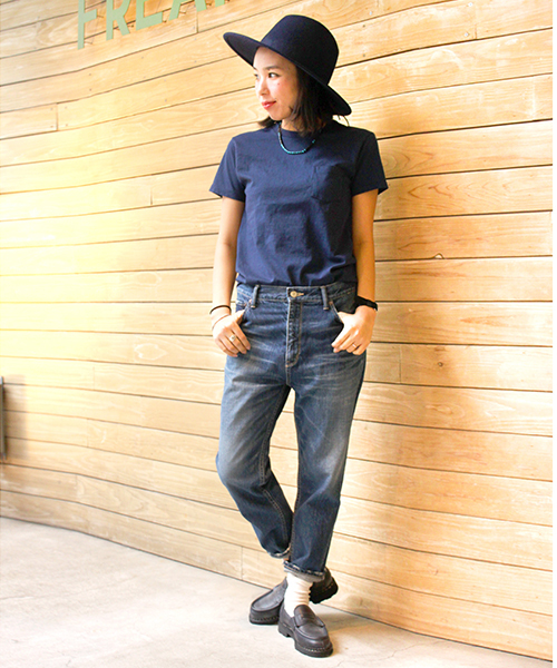 FREAK'S STORE(フリークスストア)の「Velva Sheen/ベルバシーン クルーポケットTシャツ(Tシャツ/カットソー・レディース・ホワイト/グレー/ブラック/ネイビー/レッド/ブルーグリーン・フリ-)」の17枚目の写真