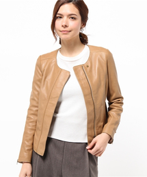 アルアバイル　クルーネック　レザージャケット レザークルーネックジャケット | アルアバイル(allureville) | マルイ