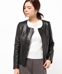 allureville（アルアバイル）の「レザークルーネックライダース