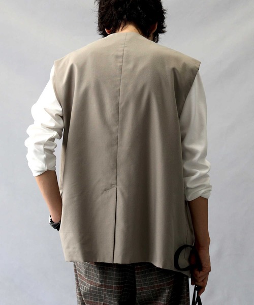 BACK NUMBER（バックナンバー）の「【BACK NUMBER】ジレベスト（ベスト・メンズ・ブラック/ブルー/ベージュ・M/L）」の10枚目の写真