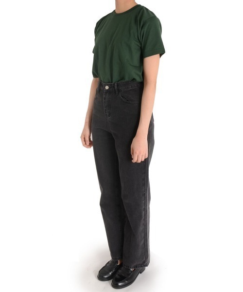 urge:(アージコロン )の「【URGE:】ハイウエスト ストレート デニムパンツ(デニムパンツ・レディース・チャコールグレー・SMALL/MEDIUM/LARGE)」の9枚目の写真
