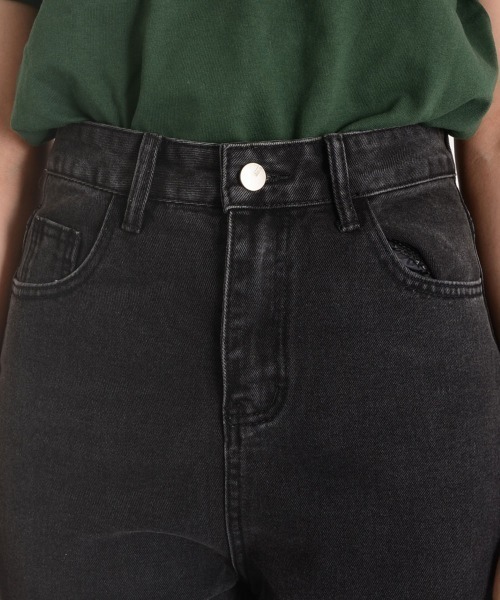 urge:(アージコロン )の「【URGE:】ハイウエスト ストレート デニムパンツ(デニムパンツ・レディース・チャコールグレー・SMALL/MEDIUM/LARGE)」の12枚目の写真