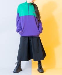 PUNYUS | ワンポイントハーフZIPプルオーバー(スウェット)