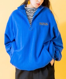 PUNYUS | ワンポイントハーフZIPプルオーバー(スウェット)