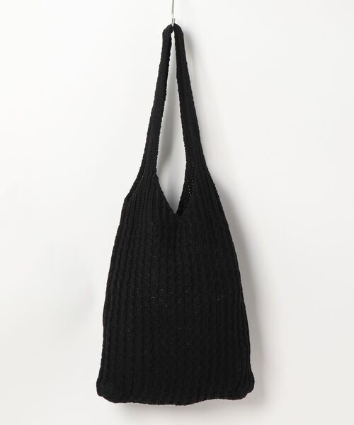 florist（フローリスト）の「【A4収納可】編みニットトートバッグ（トートバッグ・レディース・オフホワイト/ベージュ/キャメル/モカ/ブラック・FREE）」の14枚目の写真