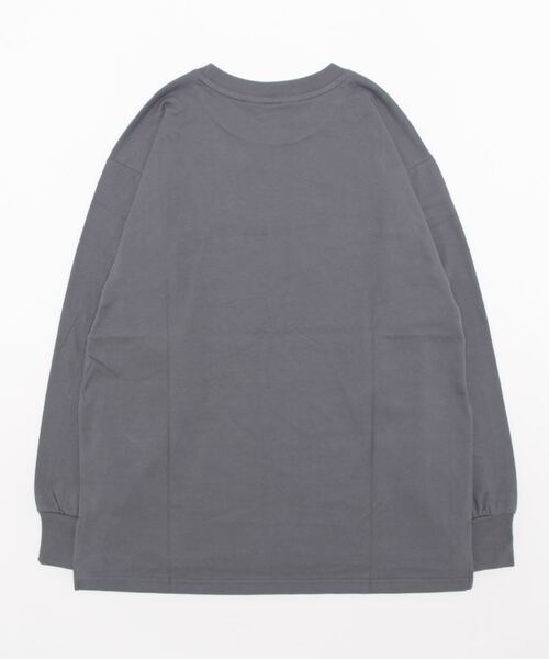 BEN DAVIS(ベンデイビス)の「《BEN DAVIS》LADIES PRINT LONG TEE(Tシャツ/カットソー・レディース・ホワイト/チャコールグレー・MEDIUM/LARGE)」の6枚目の写真