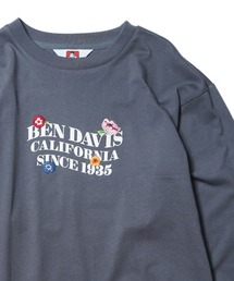 《BEN DAVIS》LADIES PRINT LONG TEE