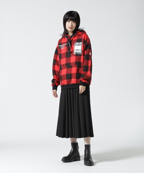 ESSENTIAL（エッセンシャル）の「ESSENTIAL/エッセンシャル/カマボコプリーツスカート（スカート・レディース・ホワイト系2/ブラック・36）」の5枚目の写真