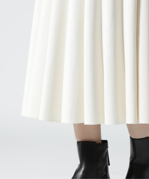 ESSENTIAL（エッセンシャル）の「ESSENTIAL/エッセンシャル/カマボコプリーツスカート（スカート・レディース・ホワイト系2/ブラック・36）」の11枚目の写真