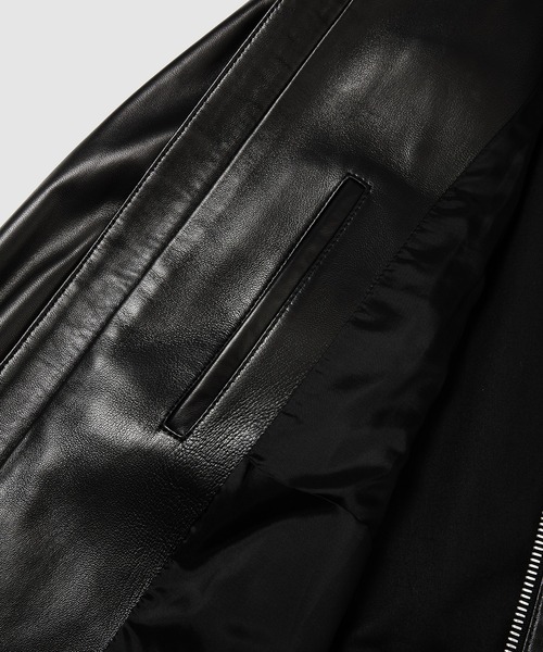 Maison Margiela（メゾンマルジェラ）の「SPORTSJACKET（ライダースジャケット・メンズ・ブラック・46/48）」の2枚目の写真