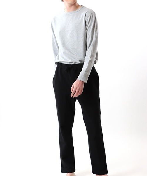 HANES（ヘインズ）の「【Hanes】ロングパンツ HM9-W101 ルームウェア　セットアップ対応  コットンパンツ（スウェットパンツ・レディース・ブラック/グレー・L/M）」の11枚目の写真