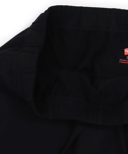 HANES（ヘインズ）の「【Hanes】ロングパンツ HM9-W101 ルームウェア　セットアップ対応  コットンパンツ（スウェットパンツ・レディース・ブラック/グレー・L/M）」の5枚目の写真
