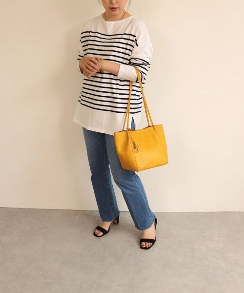 T・S・L（ティーエスエル）の「ロングハンドルトートバッグ（トートバッグ・レディース・ブラック/ブラウン/ボルドー/マスタード/グレイッシュベージュ・FREE）」の22枚目の写真