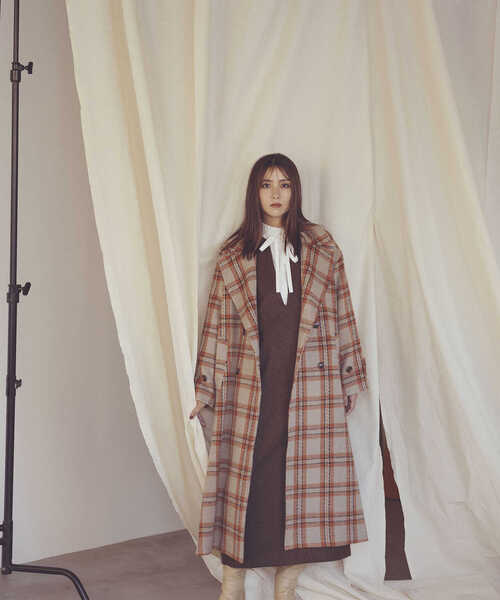 N.（N. Natural Beauty Basic）（エヌエヌナチュラルビューティーベーシック）の「【S Size Line】◆チェックオーバーチェスターコート（チェスターコート・レディース・グレー系その他/ベージュ系その他・SMALL/MEDIUM）」の15枚目の写真