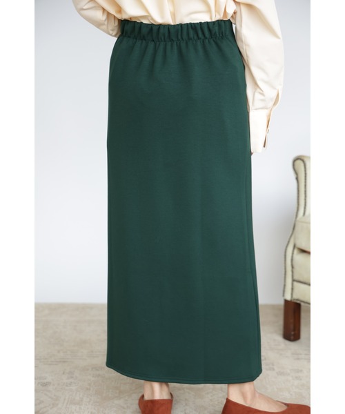 &. NOSTALGIA（アンドドットノスタルジア）の「【ZOZO限定】スムースタッチスリットタイトロングスカート（スカート・レディース・ブラック/パープル/ピンク/オレンジ/グリーン/グレイッシュベージュ/テラコッタ・FREE）」の14枚目の写真