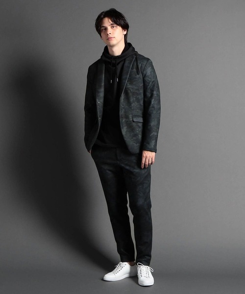 MONSIEUR NICOLE（ムッシュニコル）の「ダウンファブリック セットアップパンツ（その他パンツ・メンズ・チャコールグレー/グレイッシュブルー・SMALL/MEDIUM/LARGE/X-LARGE）」の4枚目の写真