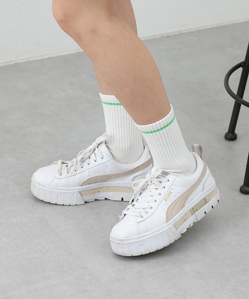 COLONY 2139（コロニートゥーワンスリーナイン）の「縦ロゴソックス（ソックス/靴下・レディース・ホワイト/ブラック・23）」の4枚目の写真