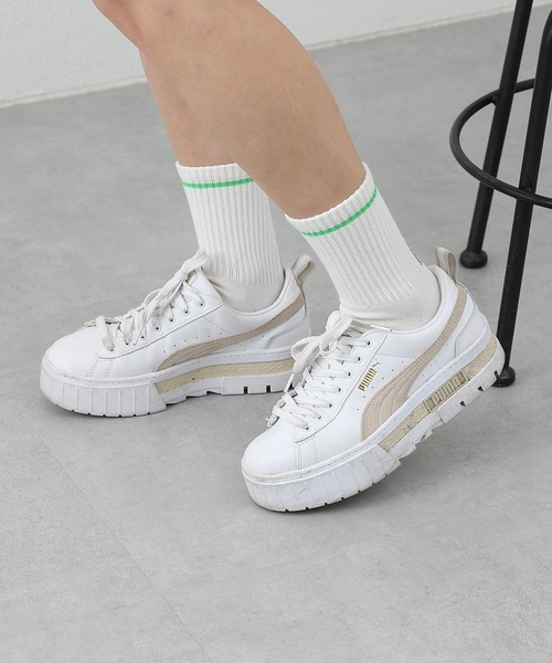 COLONY 2139（コロニートゥーワンスリーナイン）の「縦ロゴソックス（ソックス/靴下・レディース・ホワイト/ブラック・23）」の3枚目の写真